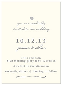 "Softly Lit" Wedding Invitations